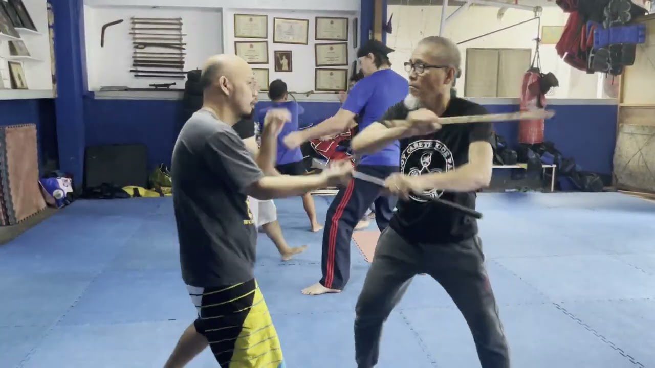 Eskrima Butt Strike Drills and Counter Attacks - Grandmaster John Mac